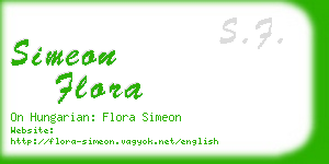 simeon flora business card
